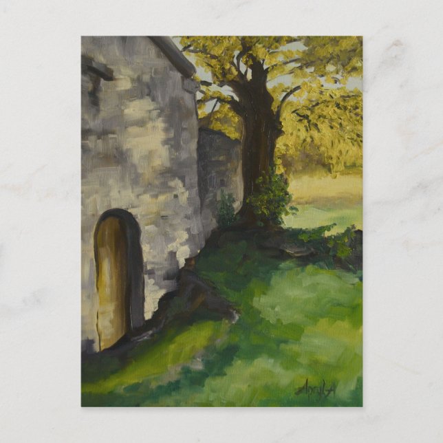 Väg-chapel i Provence Vykort (Framsida)