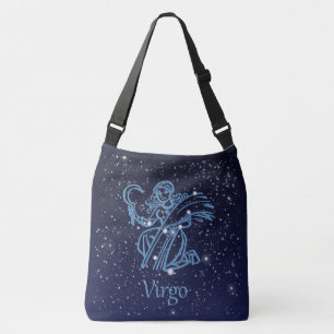 Våg Constellation and Zodiac Sign med stjärnor Axelväska