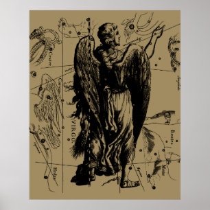 Våg Constellation Hevelius 1690 Aug 23 september 2 Poster