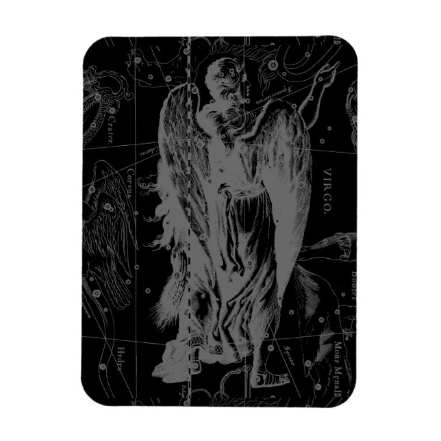 Våg Constellation Hevelius 1690 Vintage Magnet (Vertikal)