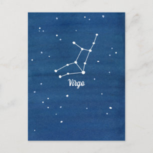 Våg Constellation Stars Indigo Blue Vykort