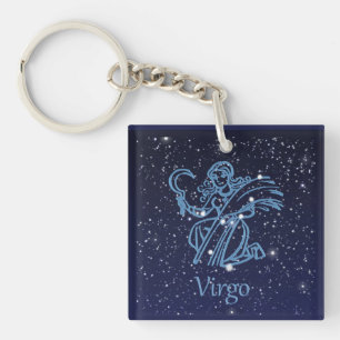 Våg Constellation & Zodiac-tecken med stjärnor