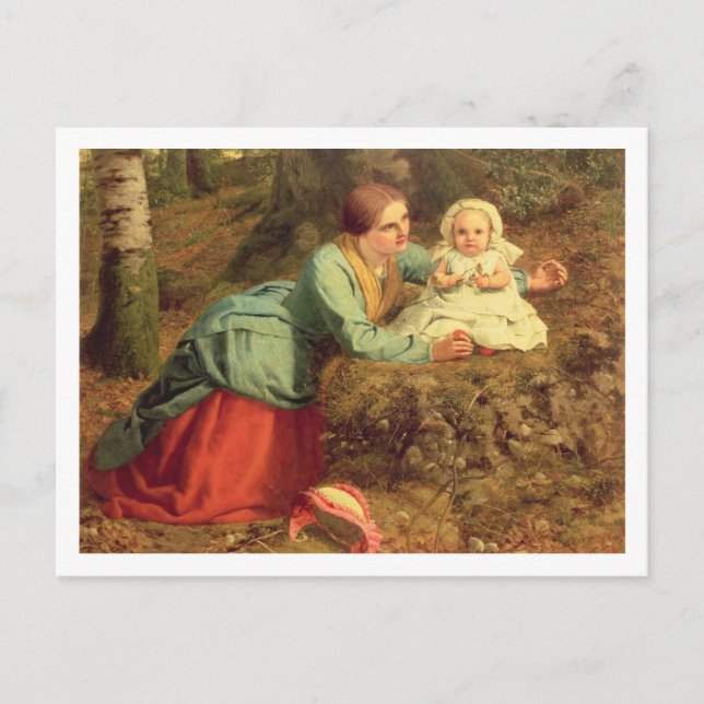 Väg, där brun Löv sprids, 1862 ( Vykort (Framsida)