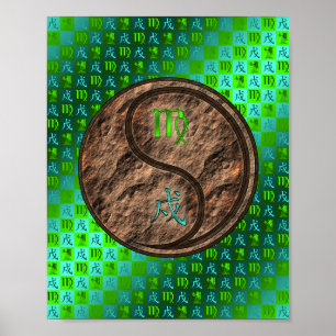 Våg & Earth Hund Poster