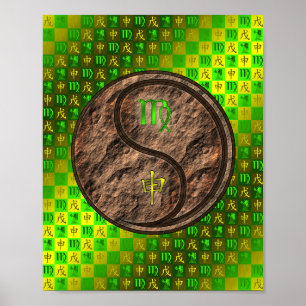 Våg & Earth Monkey Poster