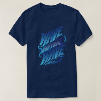Våg Efter Våg | Oceanblå Sommar T Shirt