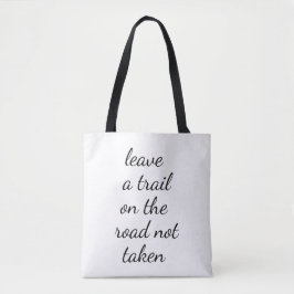 Väg ej tagen Shoulder Tote Bag Tygkasse