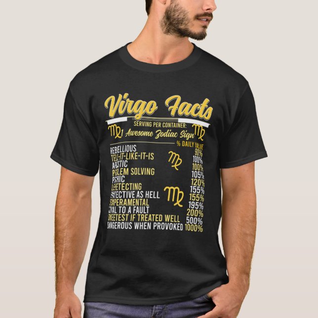 Våg Facts Zodiac Våg Queen T Shirt (Framsida)