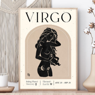 Våg Feminin Zodiac Poster