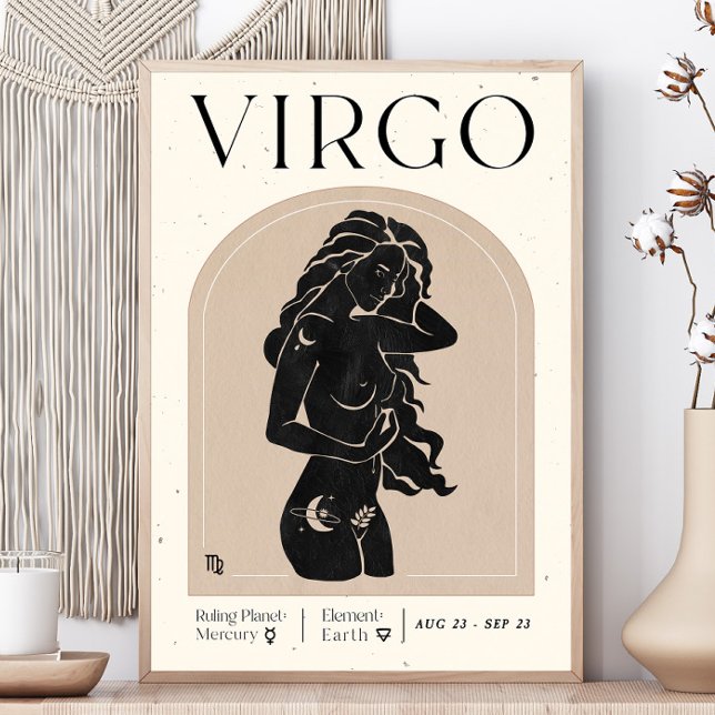 Våg Feminin Zodiac Poster (Skapare uppladdad)