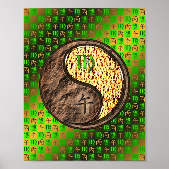 Våg & Fire Horse Poster (Framsidan)