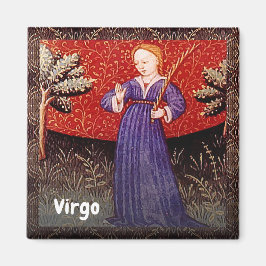 Våg Födelsedagsfesten Virgin Zodiac Sign Magnet