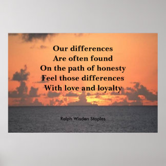 Väg för ärlighet poster