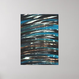 Våg för grafiktvätt canvastryck