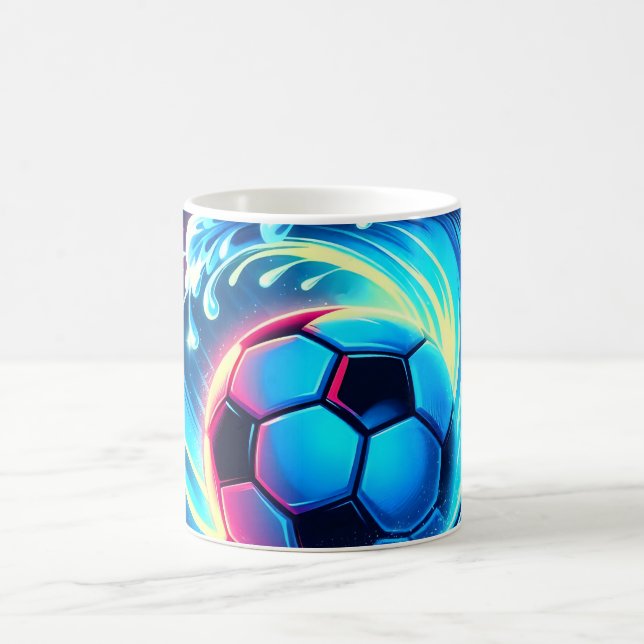 Våg Fotboll Futuristisk Ocean Surf Kaffemugg (Center)