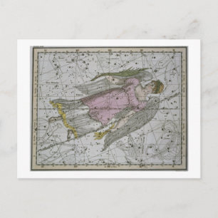 Våg, från "A Celestial Atlas", pub. 1822 (kol) Vykort