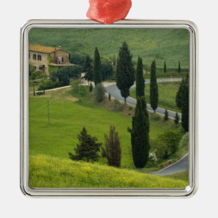 Väg från Pienza till Montepulciano, 2 Julgransprydnad Metall