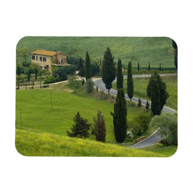 Väg från Pienza till Montepulciano, 2 Magnet (Horisontell)