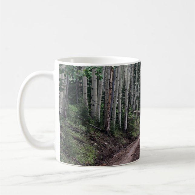 Väg Genom Björken Kaffemugg (Vänster)