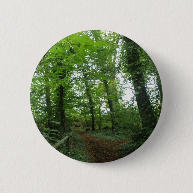 Väg genom Grönt Forest Button Knapp (Framsida)