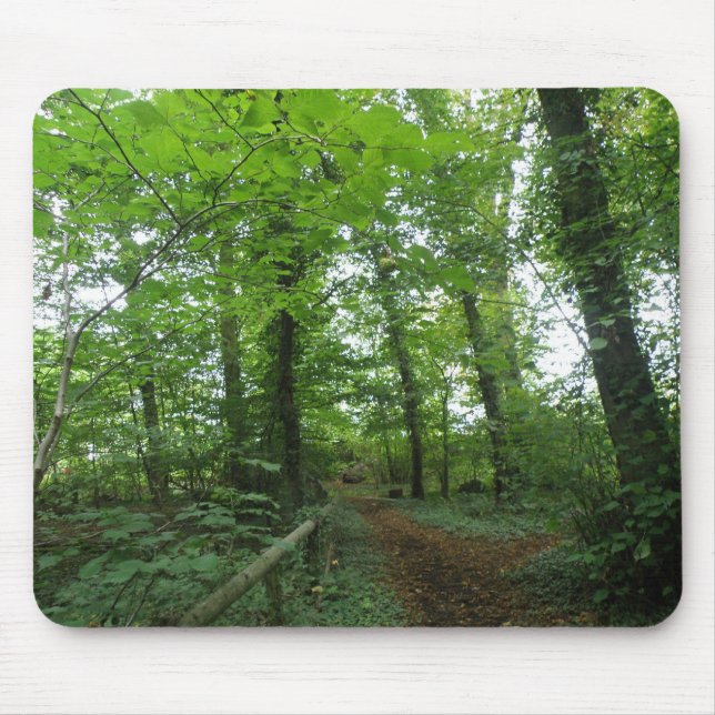 Väg genom Grönten Forest Mousepad Musmatta (Framsidan)