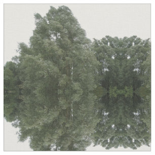 Väg genom Grönten Forest Patterned Fabric Tyg