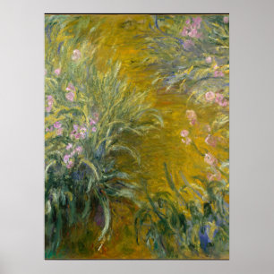 Väg genom iriserna - Claude Monet Poster