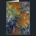 Väg genom Irismen av Claude Monet Hälsningskort<br><div class="desc">Väg genom Irismen (1914-1917) av Claude Monet är en vintage imponerande bra konst blommigt-målning med Monets trädgårdar i Giverny, Frankrike. En trädgård väg genom några vackra blommor i vår. Om konstnären: Claude Monet (1840-1926) var en av grundarna av den Fransk målningsrörelsen och de flesta av hans målningar var "en plein...</div>