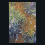 Väg genom Irismen av Claude Monet Kökshandduk<br><div class="desc">Väg genom Irismen (1914-1917) av Claude Monet är en vintage imponerande bra konst blommigt-målning med Monets trädgårdar i Giverny, Frankrike. En trädgård väg genom några vackra blommor i vår. Om konstnären: Claude Monet (1840-1926) var en av grundarna av den Fransk målningsrörelsen och de flesta av hans målningar var "en plein...</div>