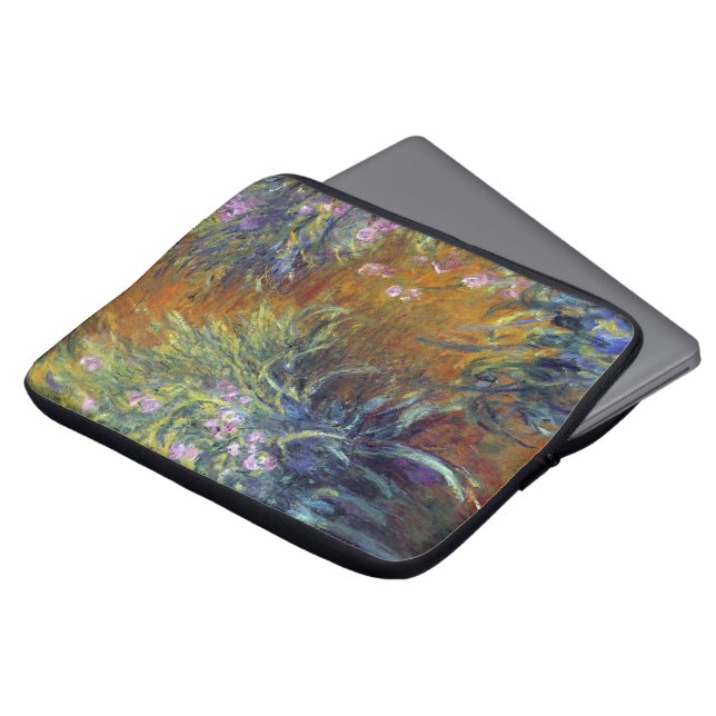 Väg genom Irismen av Claude Monet Laptop Sleeve (Framsida topp)