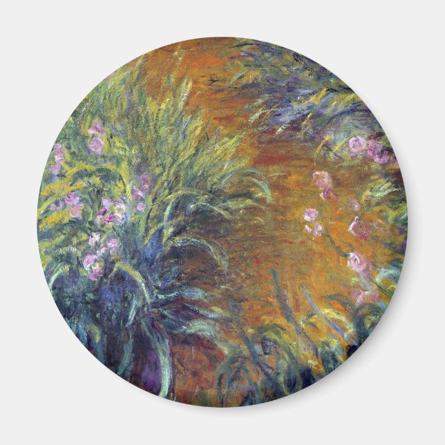 Väg genom Irismen av Claude Monet Magnet (Framsidan)