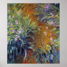 Väg genom Irismen av Claude Monet Poster