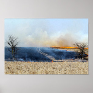 Väg genom Prairie Burn Poster