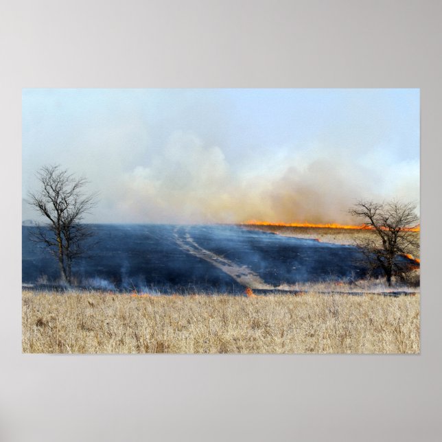 Väg genom präriens brand poster (Framsidan)
