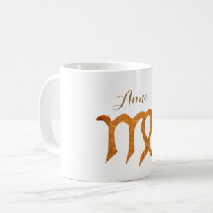 Våg Golden Astrology-tecken Kaffemugg
