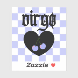 Våg Gothic Aesthetic Checkered Cherry Art Klistermärken