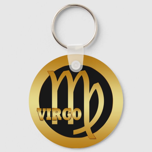 VÅG GULD ZODIAC SIGN NYCKELRING (Framsida)
