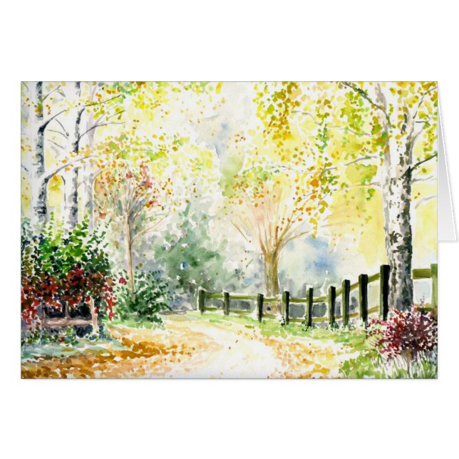 Väg Hälsningskort (Framsidan Horizontal)