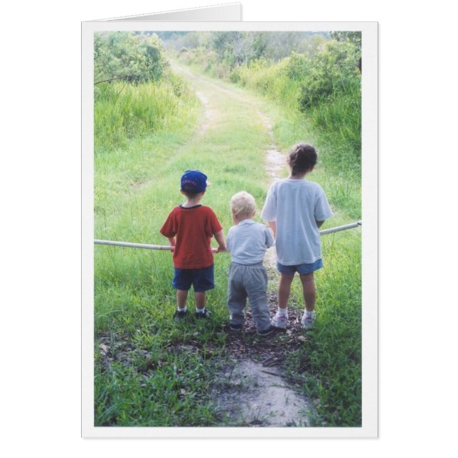 Väg har inte tagits hälsningskort (Framsidan)