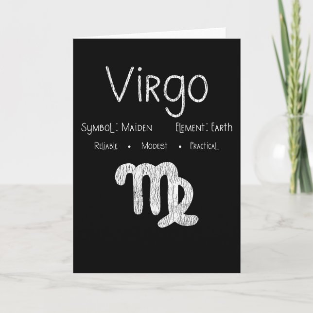 Våg Horoscope Astrology Stjärntecken Birthday Gift Kort (Framsida)