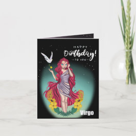Våg Horoscope-födelsedagskort Kort