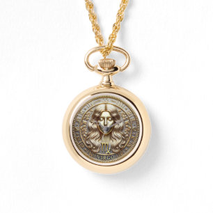 Våg Horoscope Necklace Watch Armbandsur