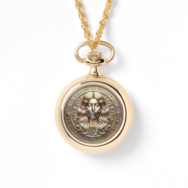 Våg Horoscope Necklace Watch Armbandsur (Framsida)