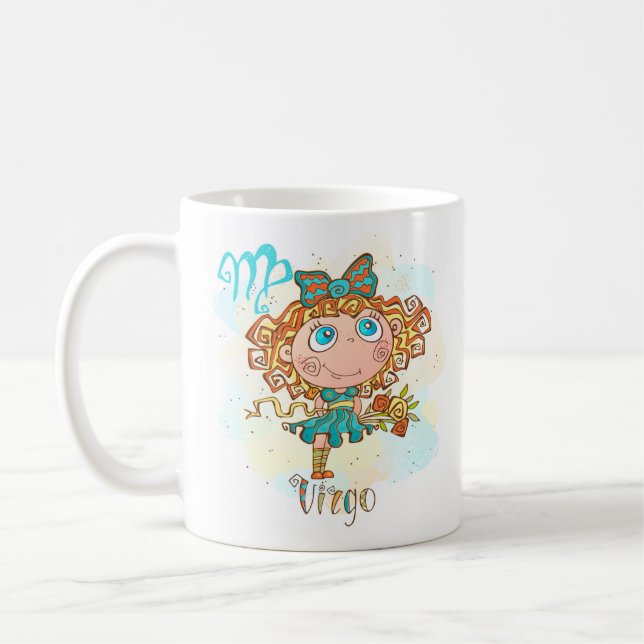 Våg Horoscope Zodiac Aug 23 - Sept 22 födelsedagar Kaffemugg (Vänster)