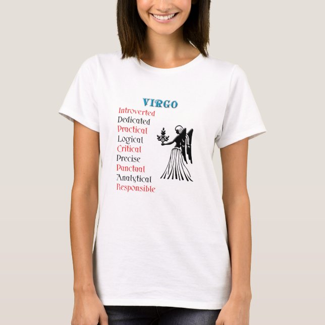 Våg Horoscope Zodiac-tecken T-shirt (Framsida)