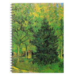 Väg i Arles park med Walkers Van Gogh Anteckningsbok