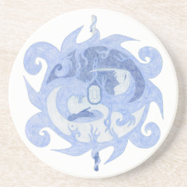 "Väg i en Hero" Emblem Underlägg Sandsten