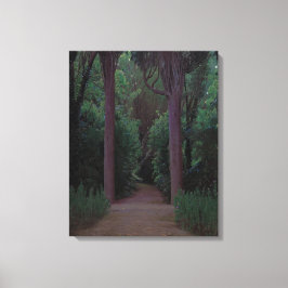 Väg i en park (av Santiago Rusiñol) Canvastryck