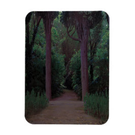 Väg i en park (av Santiago Rusiñol) Magnet