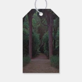 Väg i en park (av Santiago Rusiñol) Presentetikett